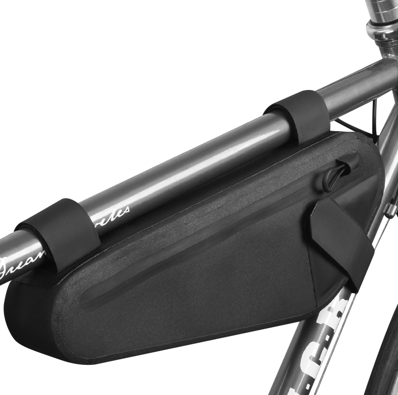 Una bolsa de cuadro liviana e impermeable para uso diario y bicicletas de montaña con suspensión total.