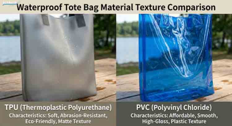 Bolsa de lona impermeable de TPU vs PVC, qué material dura más