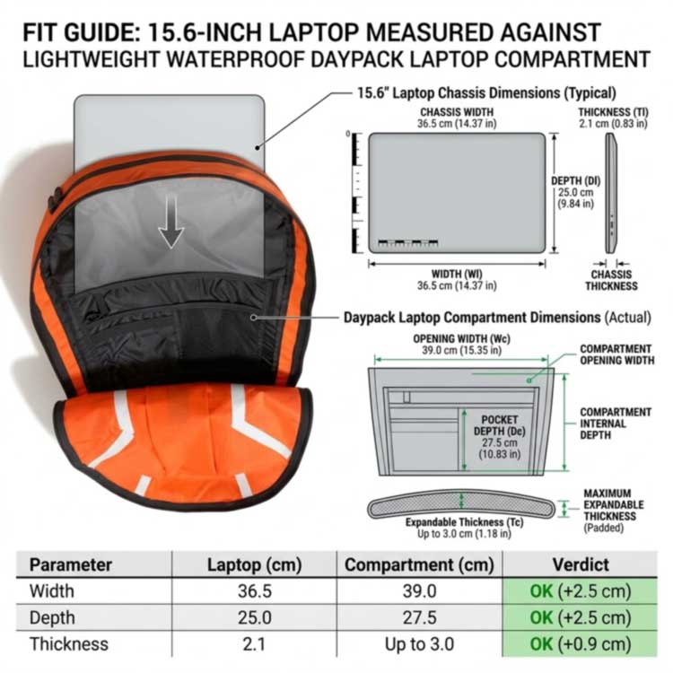 Guía de compra OEM de bolsa impermeable para computadora portátil de 15,6 pulgadas