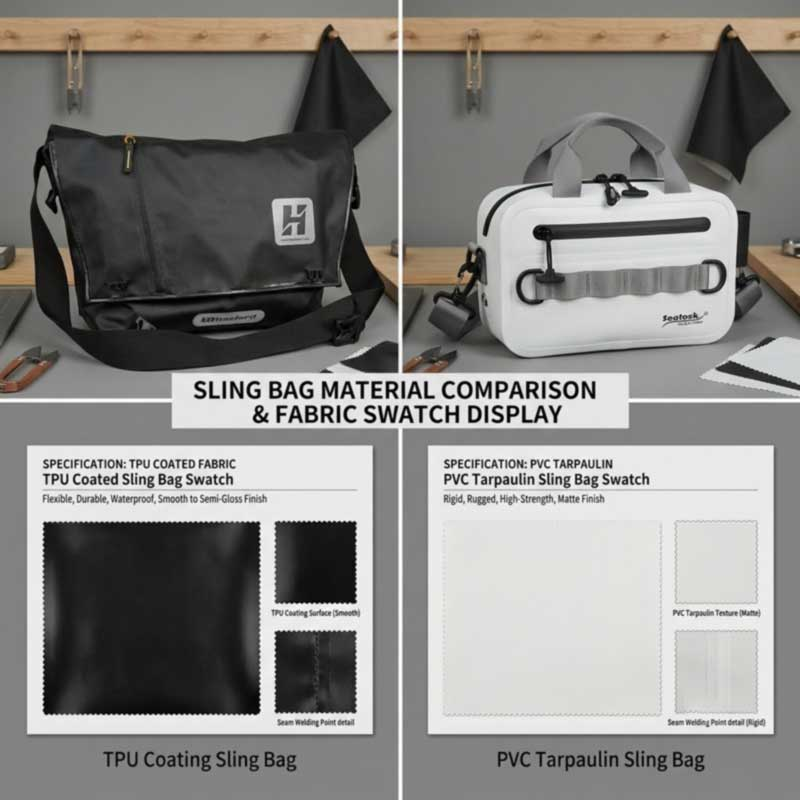 Guía comparativa de materiales de bolsas bandolera impermeables