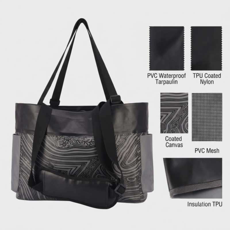 Guía de selección de materiales para bolsas de mano impermeables