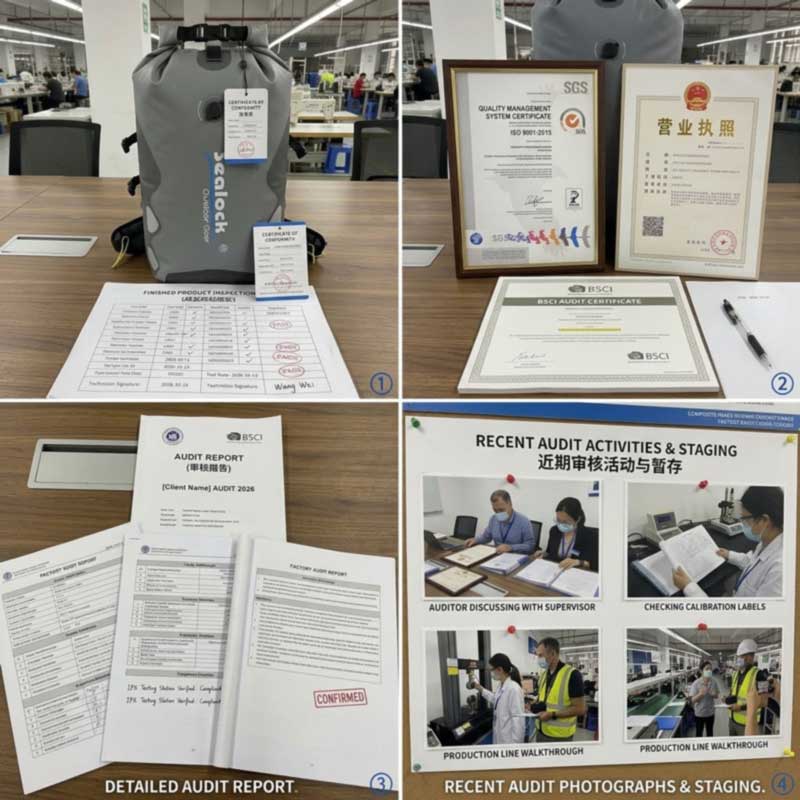Certificaciones de bolsas impermeables: lo que demuestra cada una