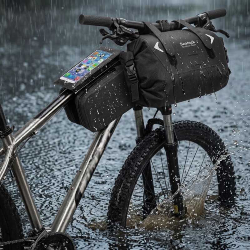 Bolsas impermeables para bicicletas: soldadas por RF, IPX6 | OEM, cantidad mínima de pedido 200