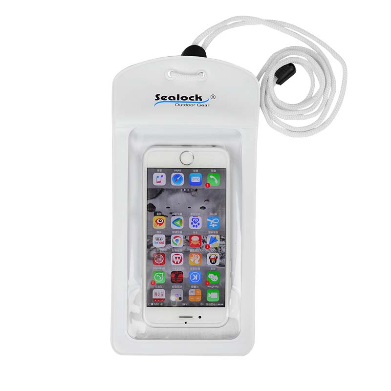 Funda impermeable para teléfono IPX8 con doble sello y ventana para cámara trasera